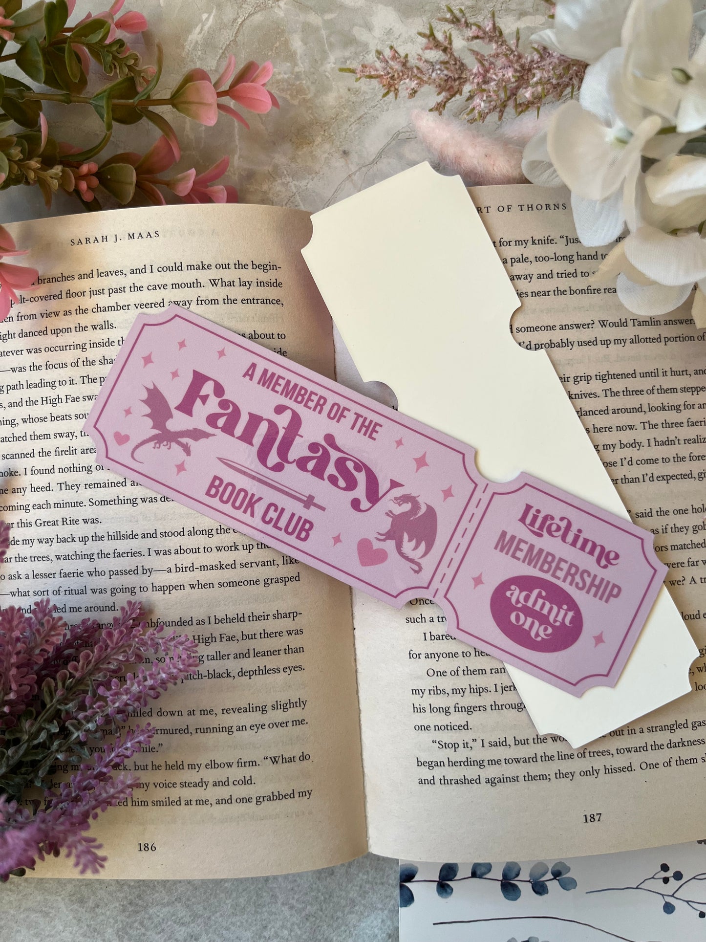 Cardstock Fantasy Ticket Bookmark