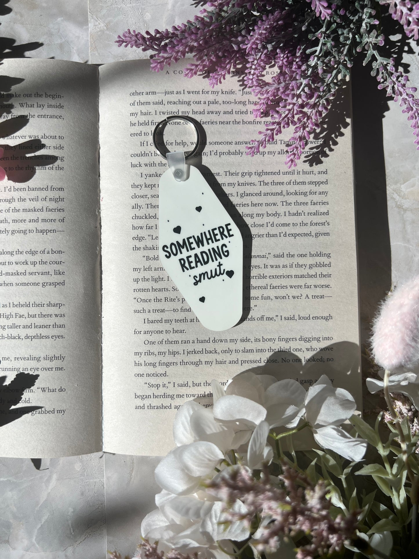 Hotel Keychain- Somewhere Reading Smut