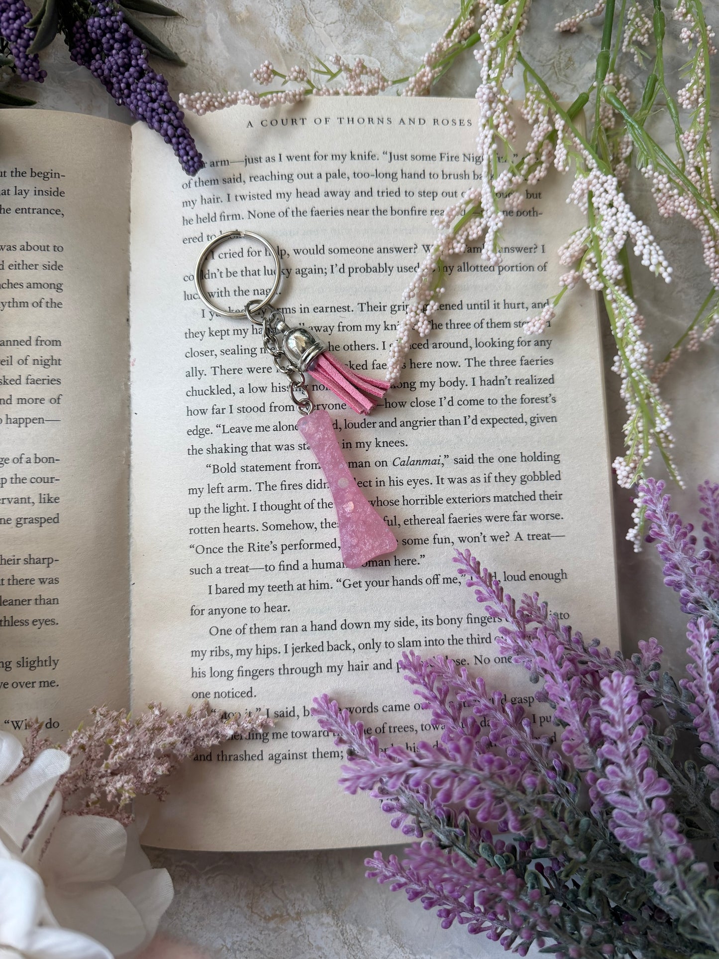 Resin Letter Keychain- I