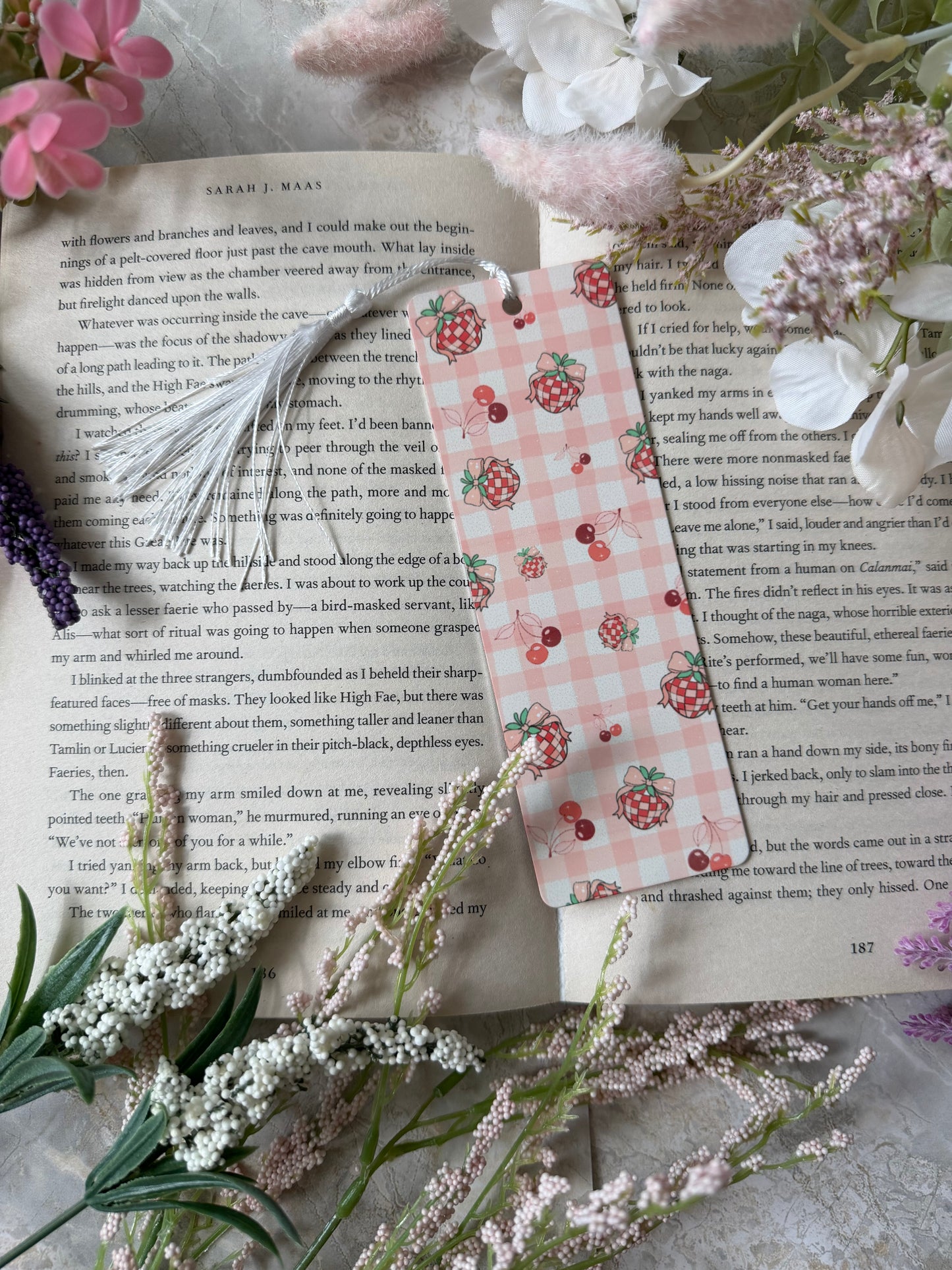 Metal Bookmark- Disco Cherry
