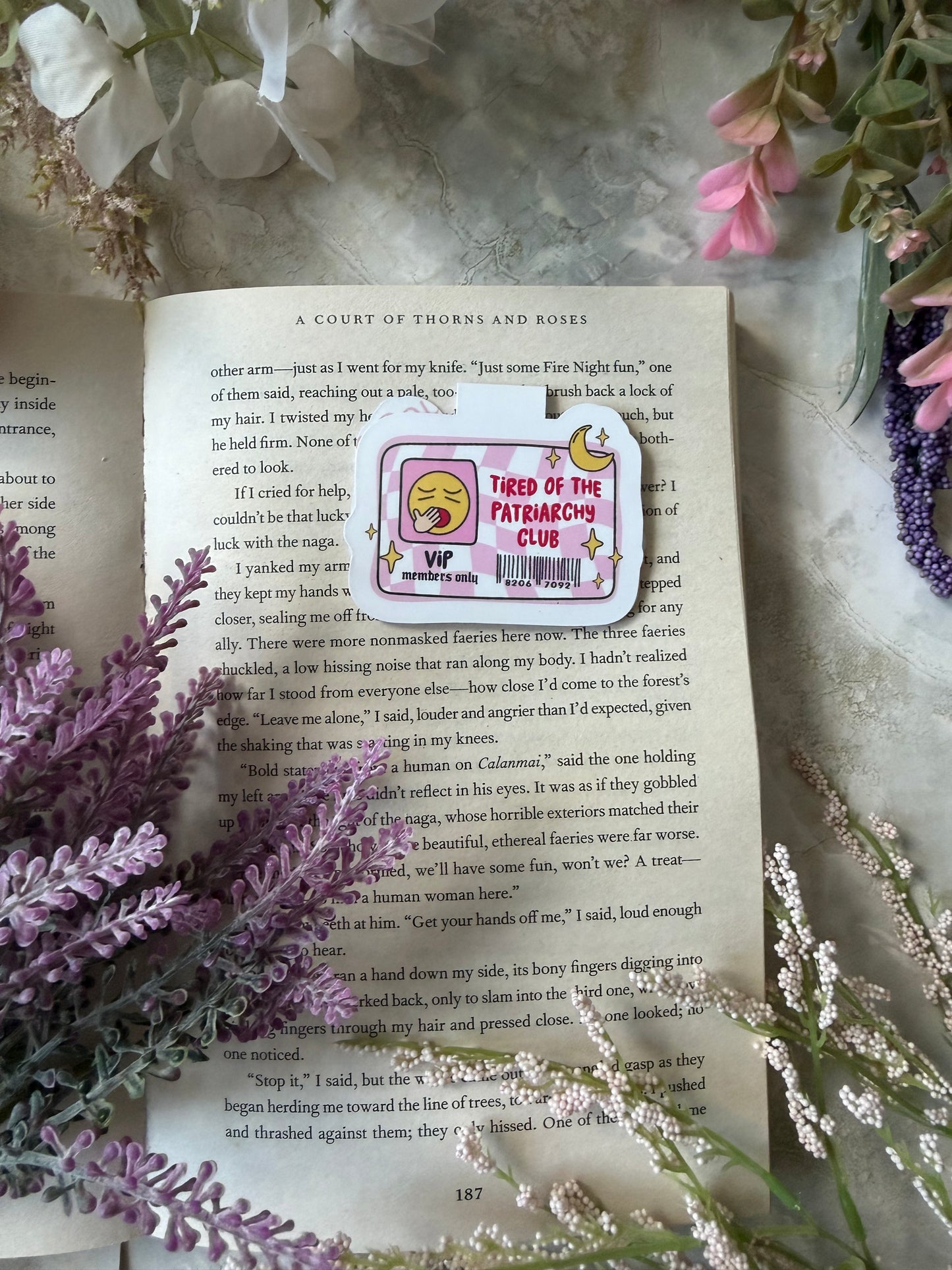 Magnetic Bookmark- Tired Of Patriarchy Club