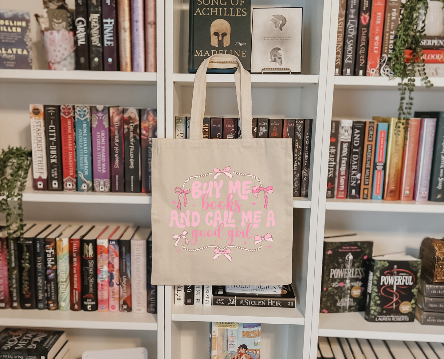 Buy Me Books & Call Me A Good Girl Tote Bag