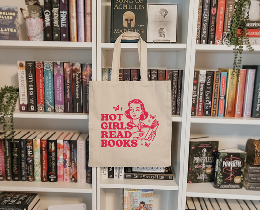 Hot Girls Read Books Tote Bag