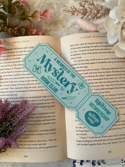 Cardstock Mystery Ticket Bookmark