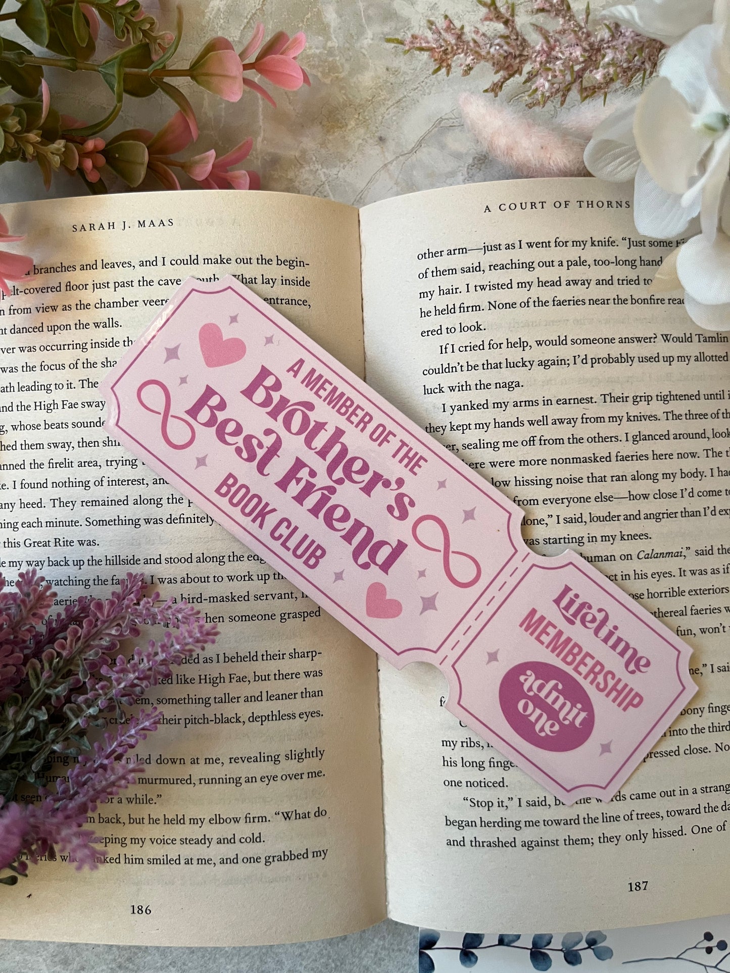 Cardstock Brother's Best Friend Ticket Bookmark