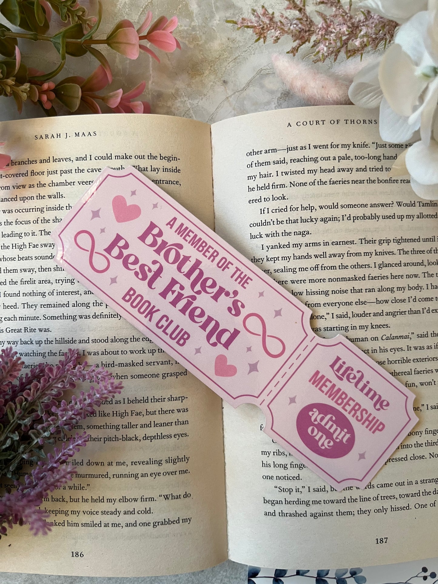 Cardstock Brother's Best Friend Ticket Bookmark