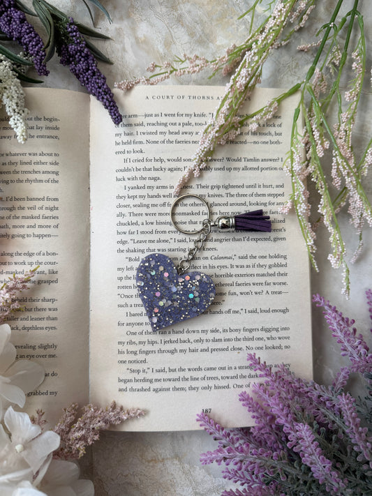 Resin Keychain- Heart