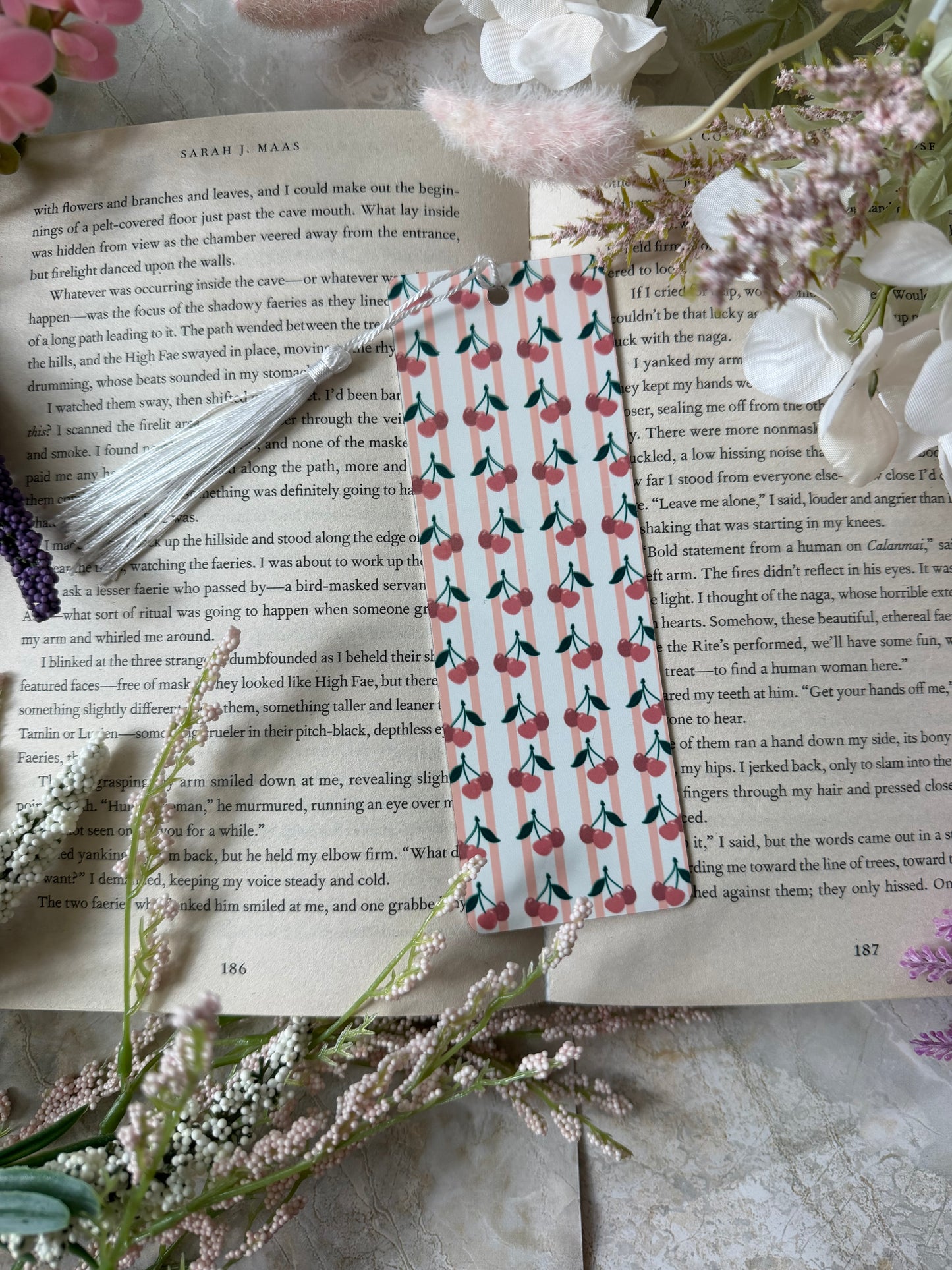 Metal Bookmark- Mini Cherries