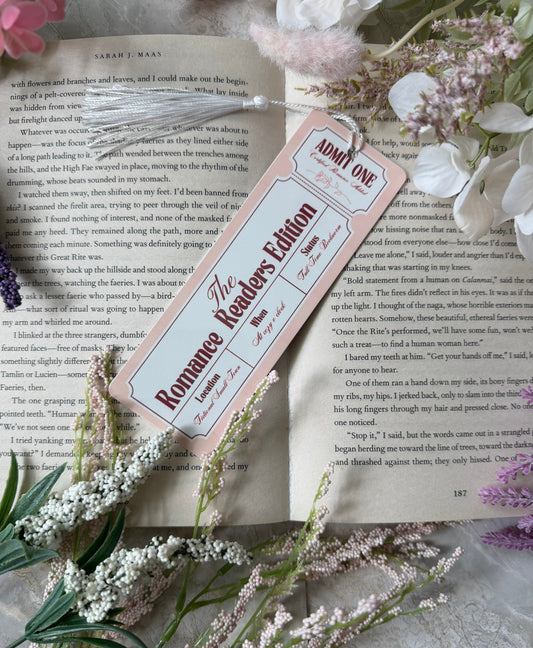 Metal Bookmark- Romance Reader Edition