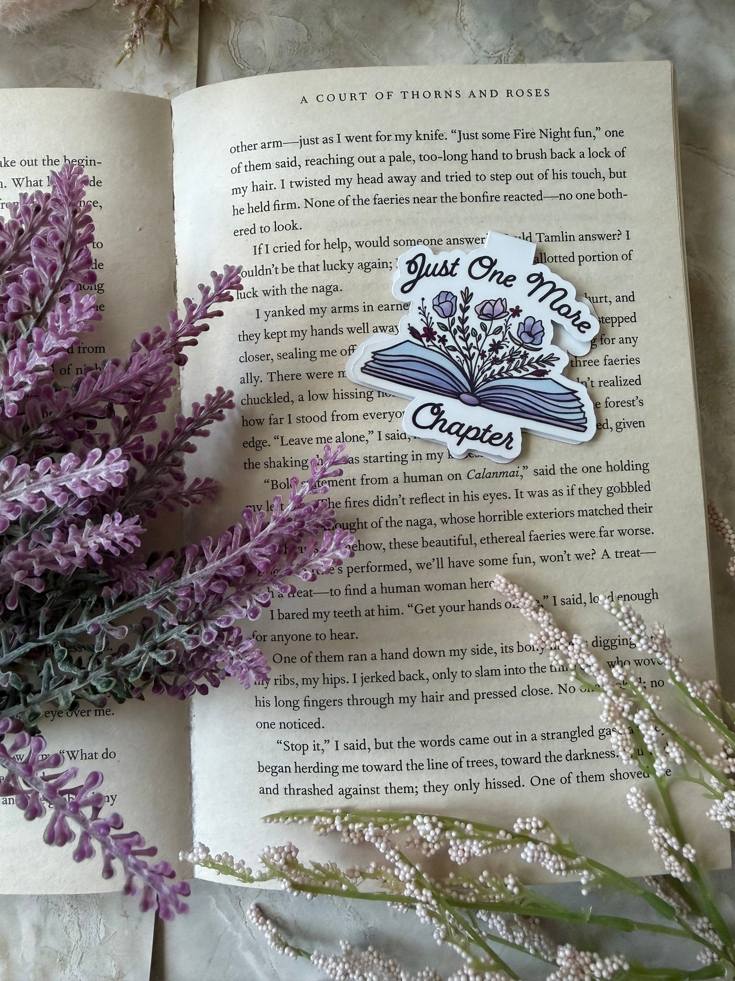 Magnetic Bookmark- Just One More Chapter