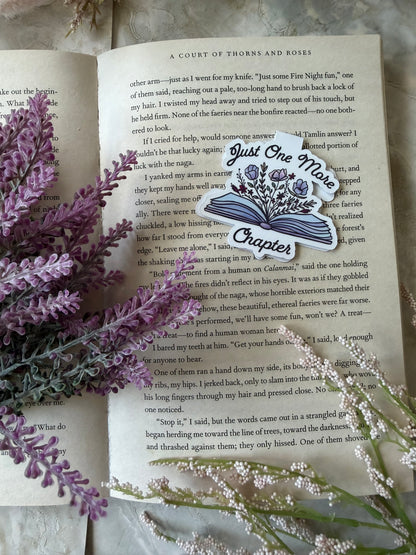 Magnetic Bookmark- Just One More Chapter