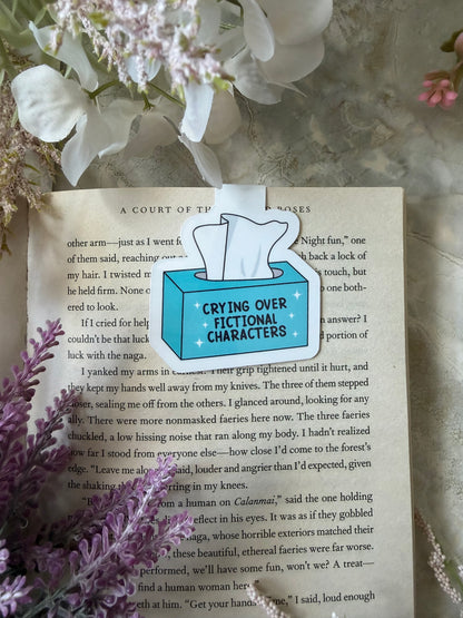 Magnetic Bookmark- Crying Over Fictional Characters