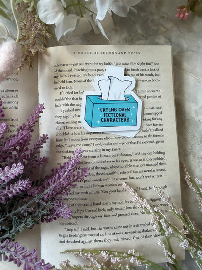 Magnetic Bookmark- Crying Over Fictional Characters
