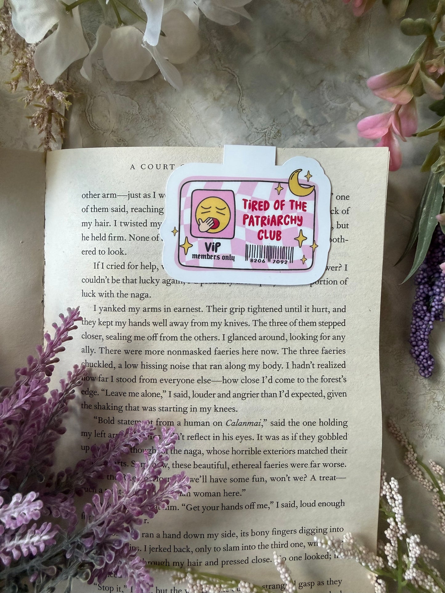 Magnetic Bookmark- Tired Of Patriarchy Club