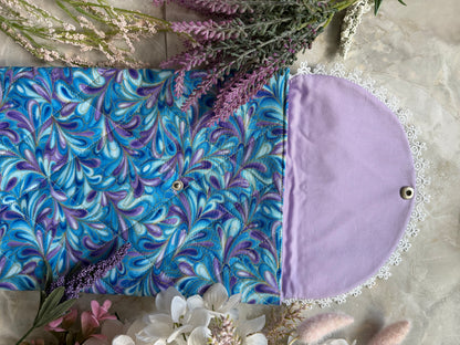 Lace Trim Book & Kindle Sleeve- Handmade Protective Covering