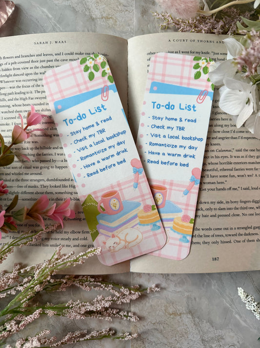 Cardstock To-Do List Bookmark