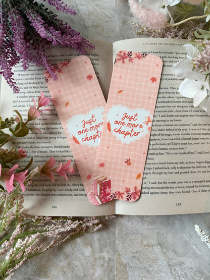 Cardstock Just One More Chapter Bookmark