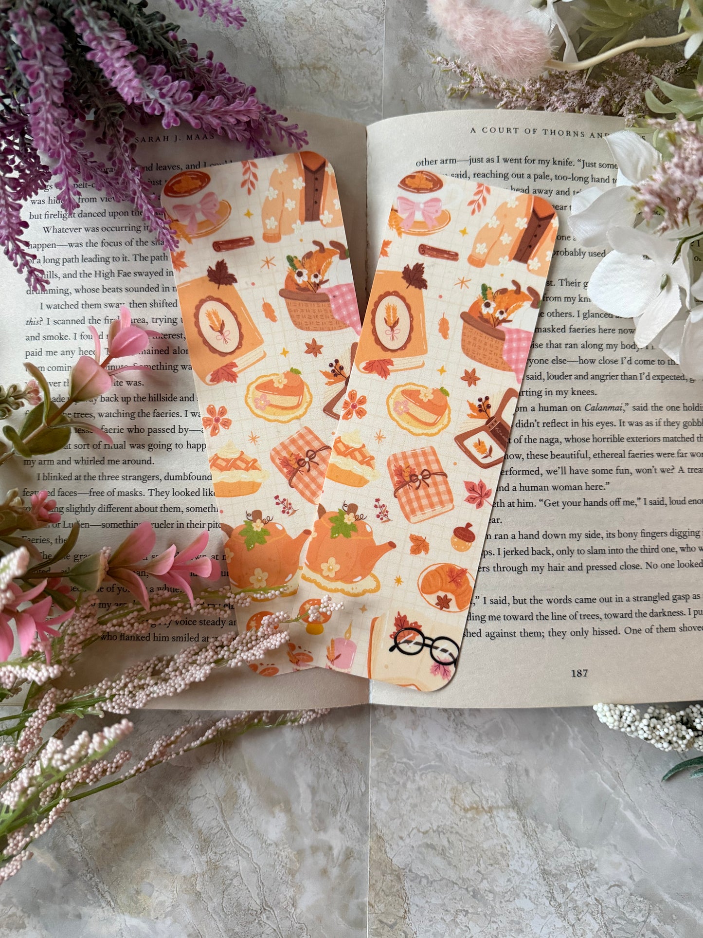 Cardstock Fall Bakery Bookmark