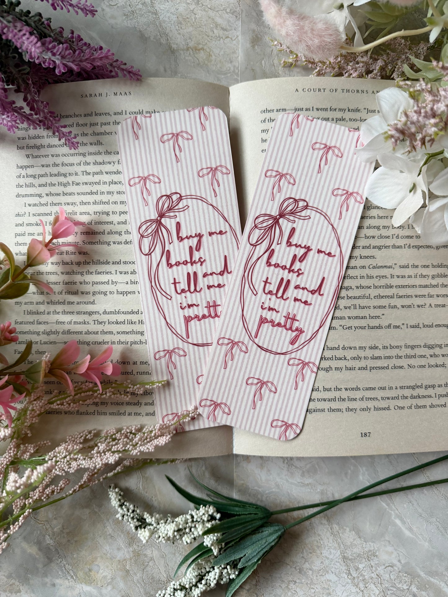 Cardstock Buy Me Books Bookmark