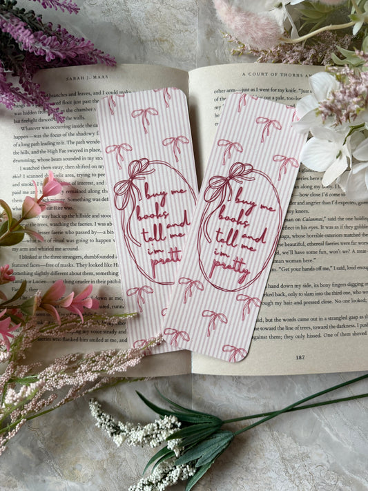 Cardstock Buy Me Books Bookmark