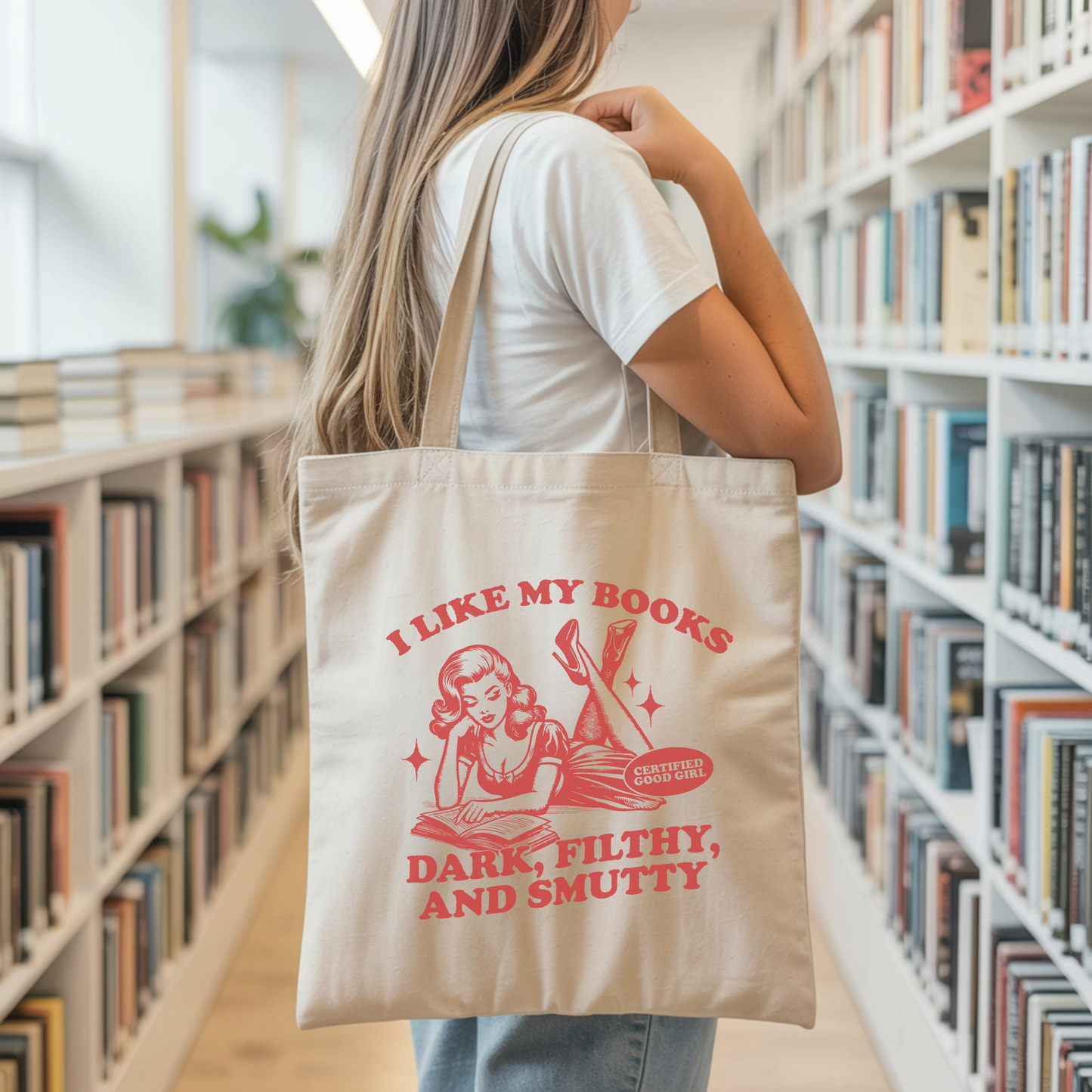 I Like My Books Dark, Filthy, And Smutty Tote Bag
