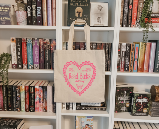 Just A Girl Who Loves To Read Books All Day Tote Bag