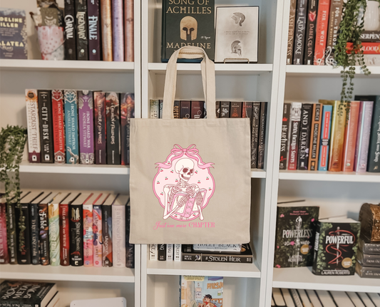 Just One More Chapter Tote Bag