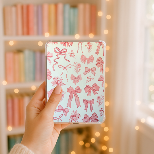 Kindle Inserts - Pink Bows & Flowers